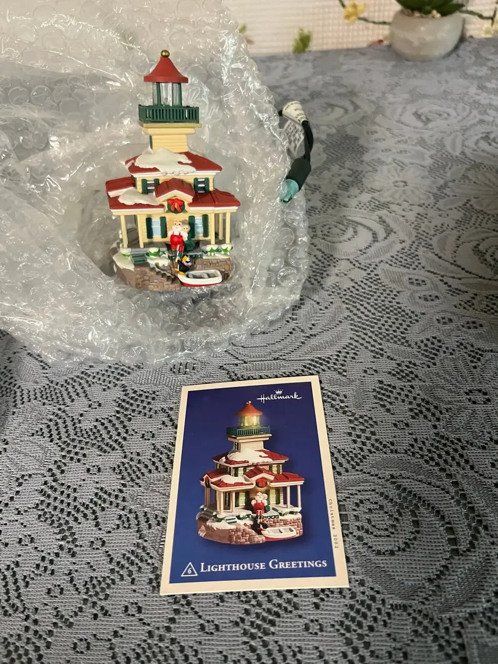 Hallmark Keepsake Lighthouse Greetings Magic Collectors Series Ornament Box